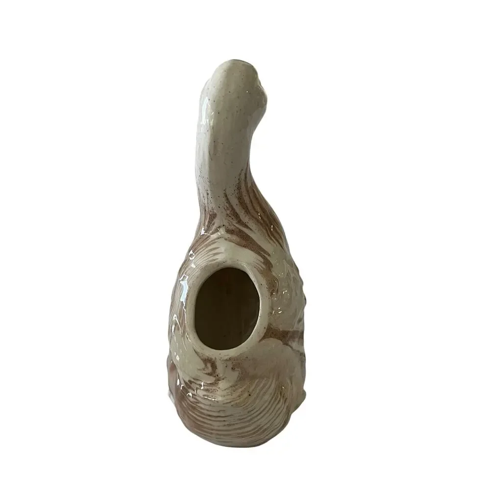 Vntge Ceramic Duck Flower Vase Mt St Helen Ash Thomas E Volcanic Ash Farmhouse